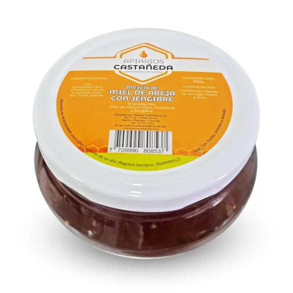 Mezcla de miel de abeja con jengibre 2